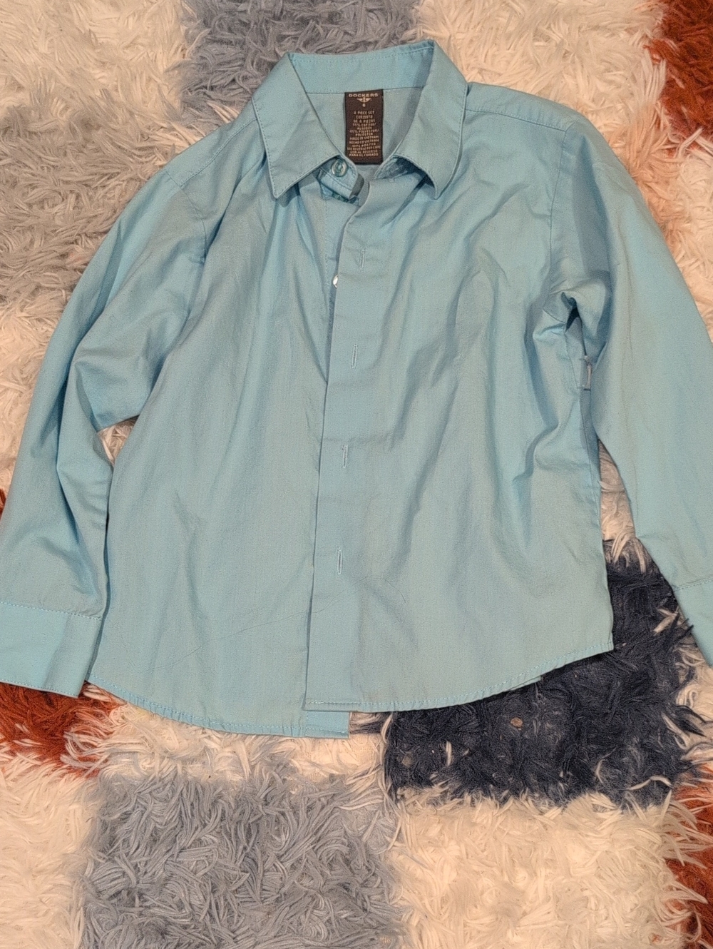 Dockers Light Blue Button-Down Kids Shirt